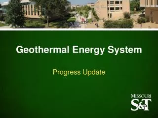Geothermal Energy System