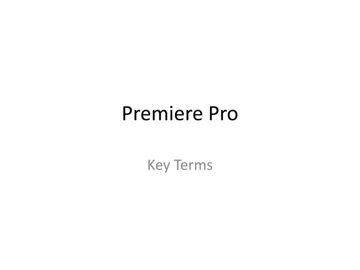 premiere pro