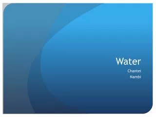 water