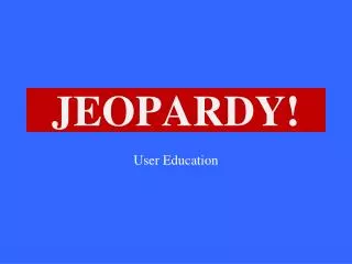 jeopardy
