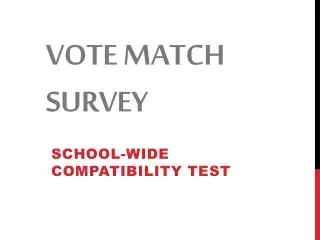 Vote Match Survey