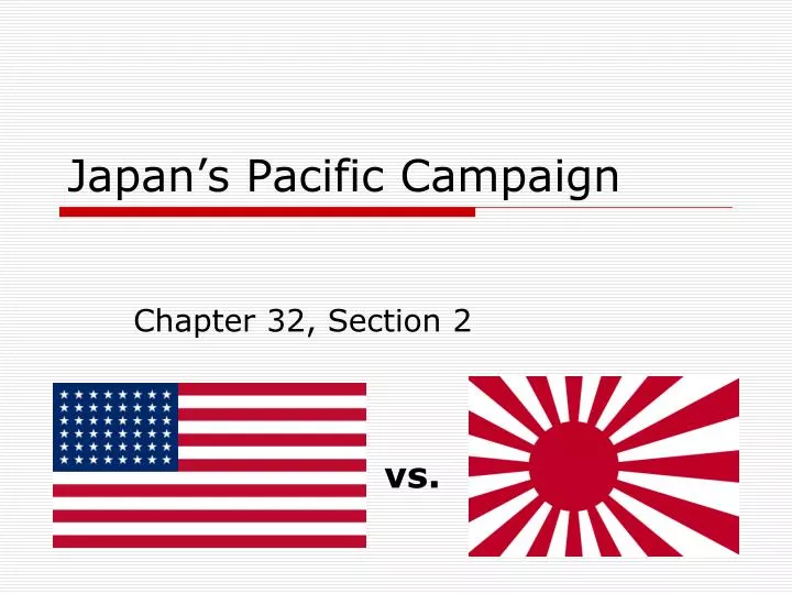 japan s pacific campaign