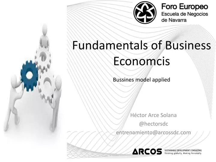 fundamentals of business economcis bussines model applied