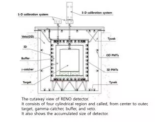 The cutaway view of RENO detector.