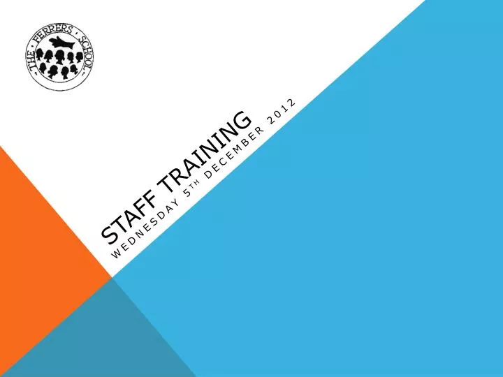 staff training