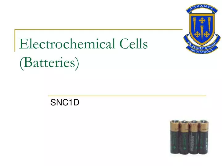 electrochemical cells batteries