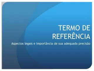 termo de refer ncia