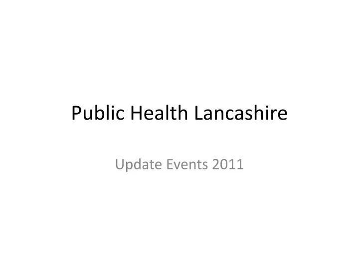 public health lancashire