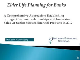 Elder Life Planning for Banks
