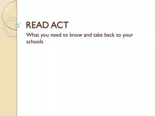 READ ACT