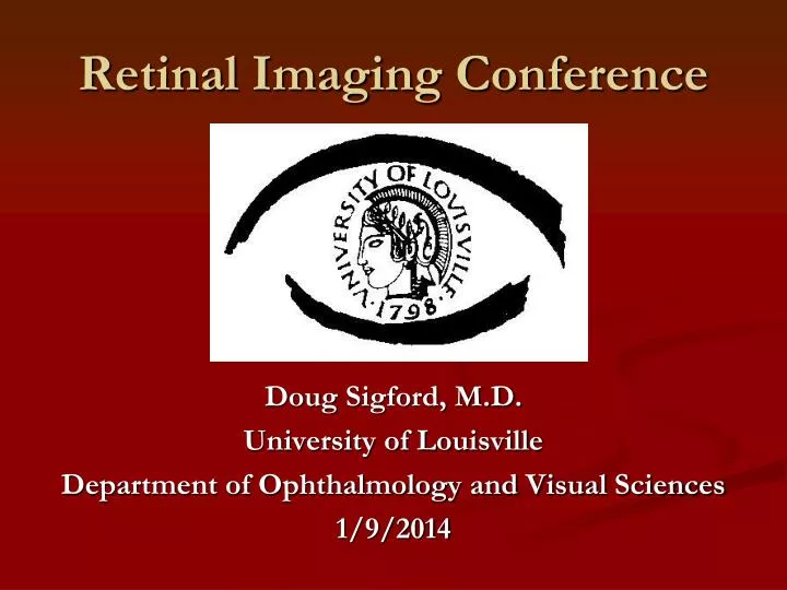 retinal imaging conference
