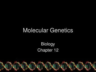 Molecular Genetics