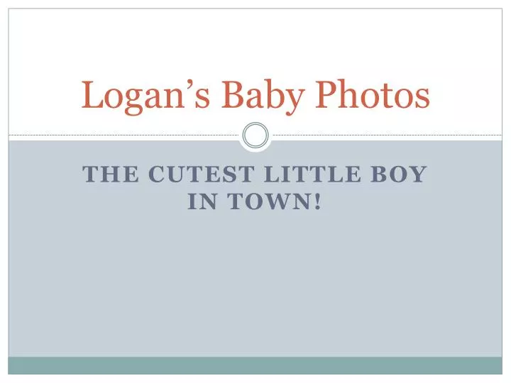 logan s baby photos