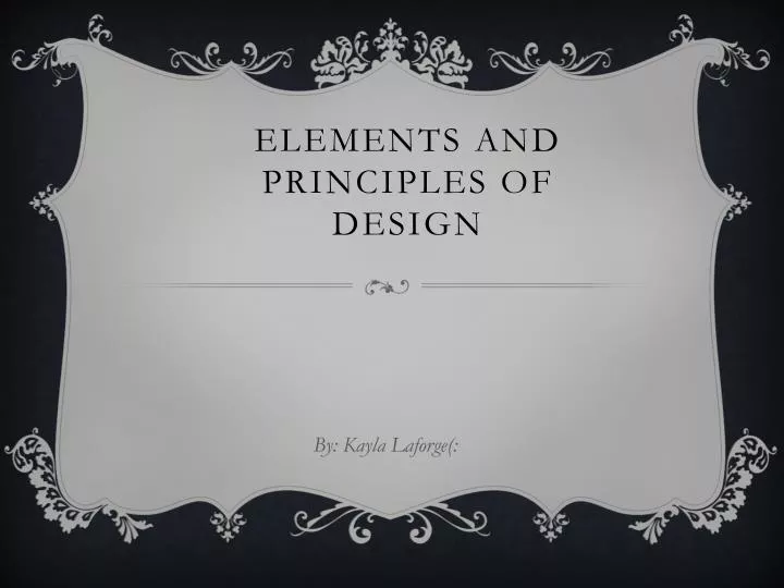 elements and principles of design