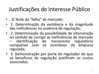 justifica es de interesse p blico