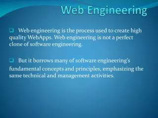 Web Engineering