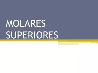 molares superiores
