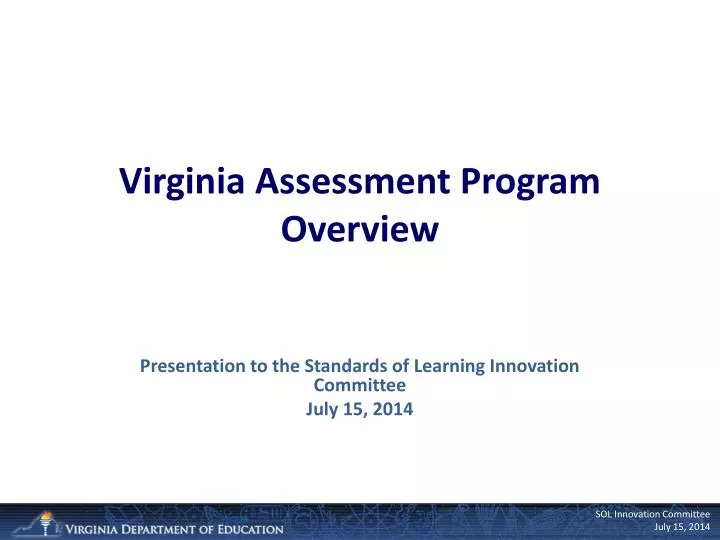 virginia assessment program overview