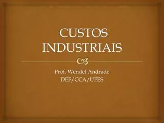 custos industriais