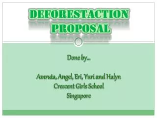 DeforestACTION Proposal
