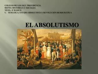 el absolutismo