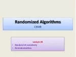 Randomized Algorithms CS648 - slide 1