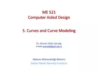 5. Curves and Curve Modeling