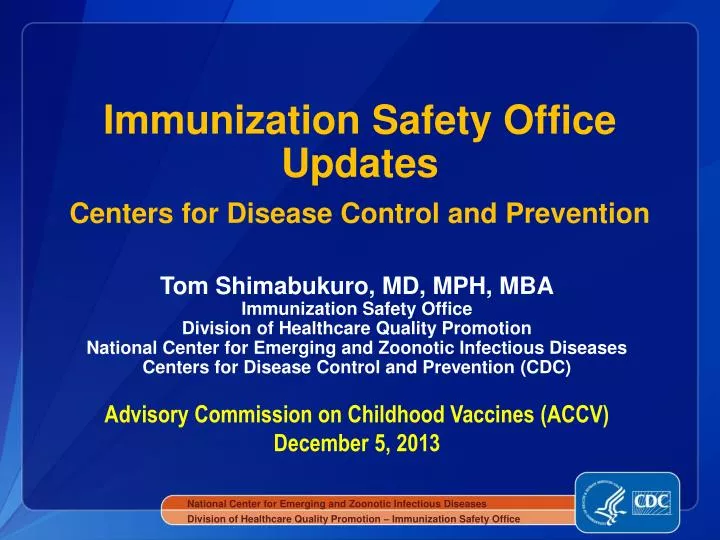 immunization safety office updates centers for disease control and prevention