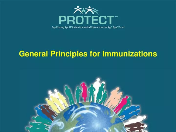 general principles for immunizations