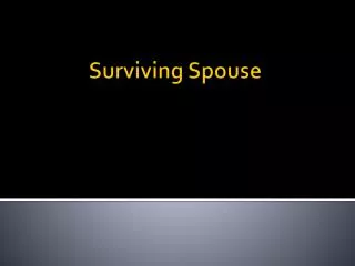 Surviving Spouse