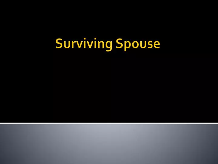 surviving spouse
