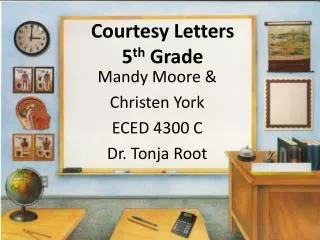 Courtesy Letters 5 th Grade