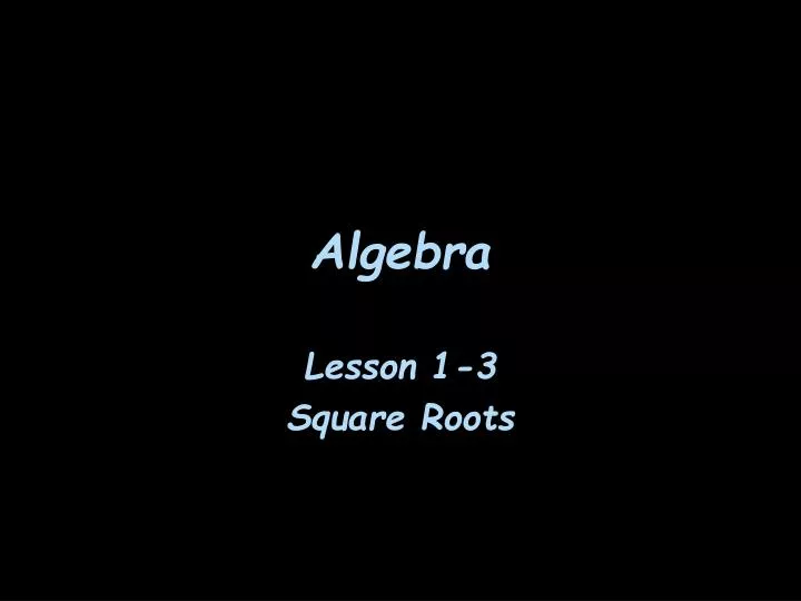 algebra