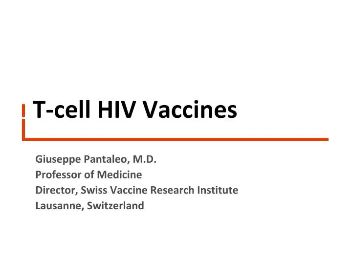 t cell hiv vaccines