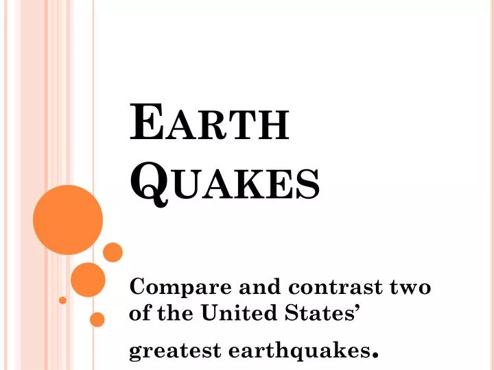 earth quakes