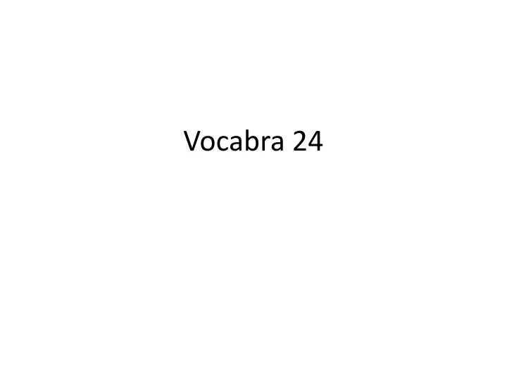 vocabra 24