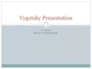 Vygotsky Presentation