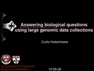 Answering biological questions using large genomic data collections