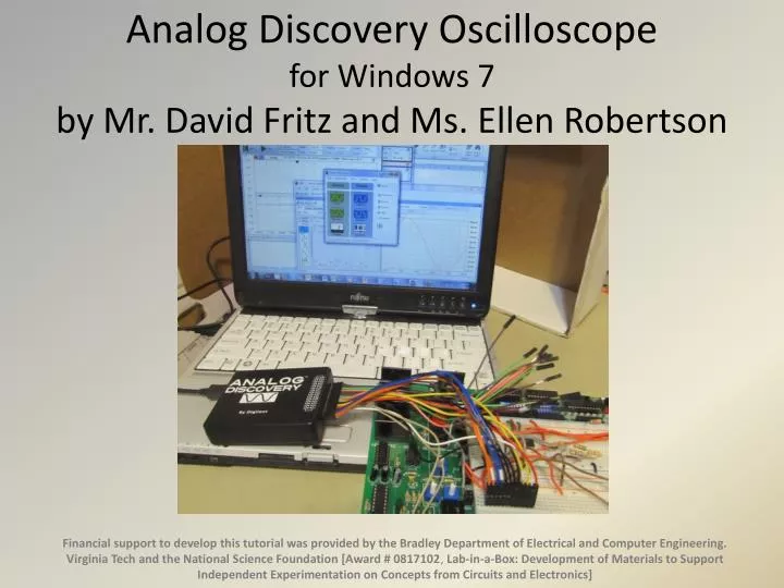 analog discovery oscilloscope for windows 7 by mr david fritz and ms ellen robertson