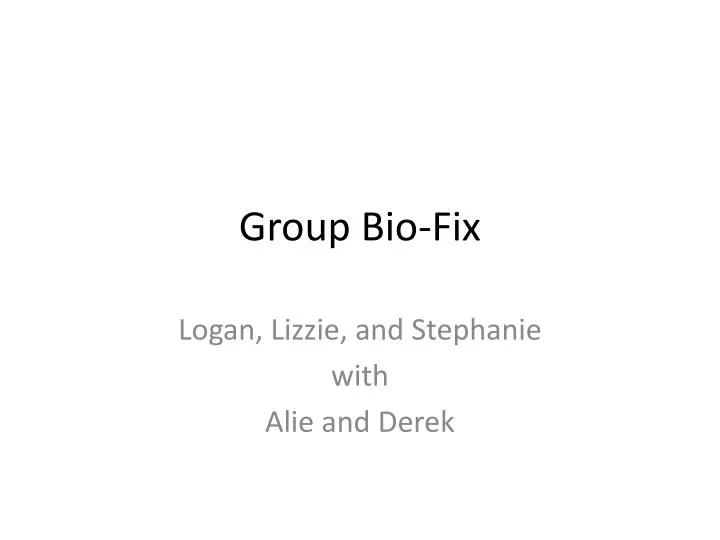 group bio fix