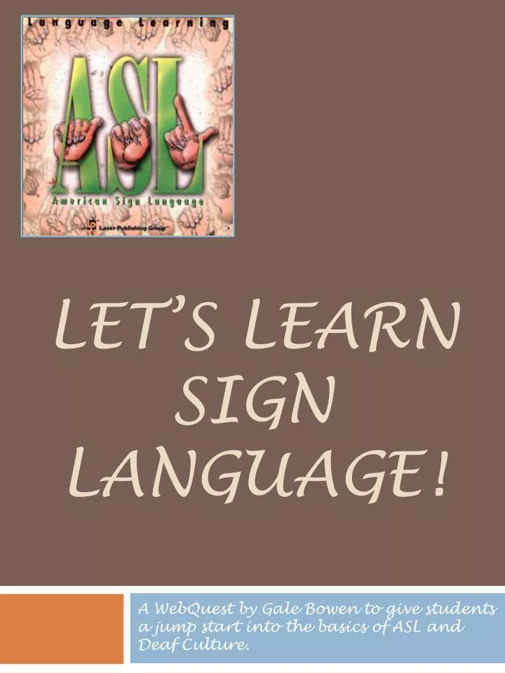 let s learn sign language