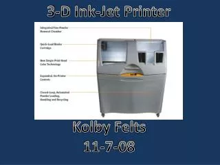 3-D Ink-Jet Printer