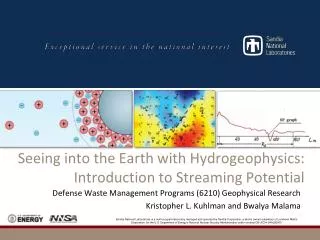 Seeing into the Earth with Hydrogeophysics : Introduction to Streaming Potential