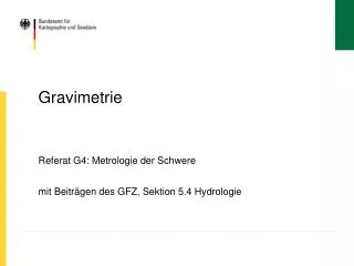 gravimetrie
