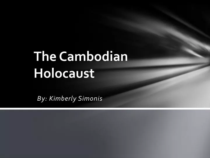the cambodian holocaust