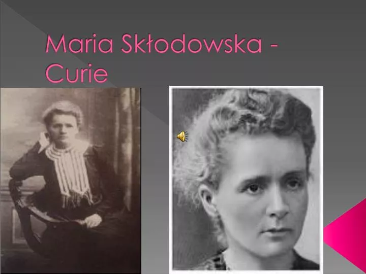 maria sk odowska curie