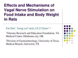 Effects and Mechanisms of Vagal Nerve Stimulation on Food Intake and Body Weight in Rats
