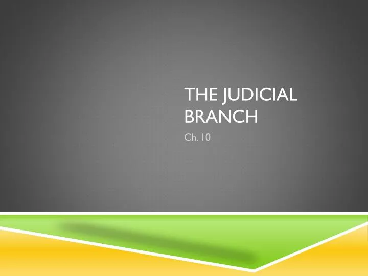 the judicial branch