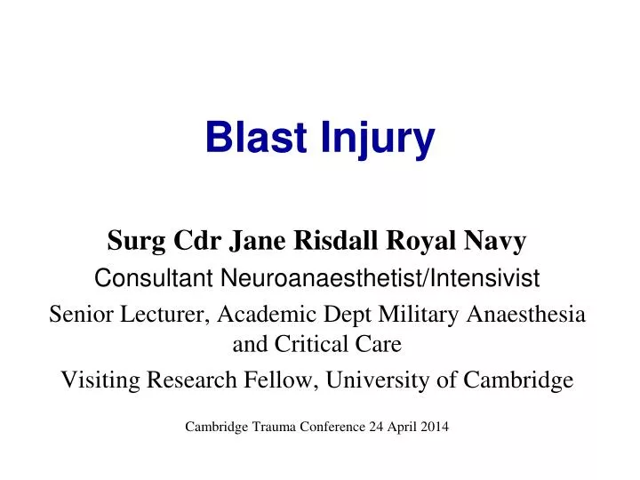 blast injury