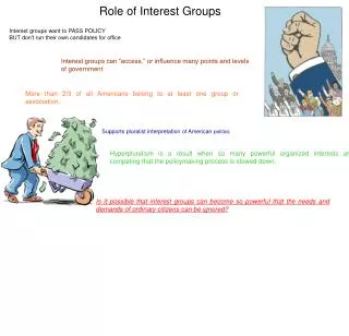 Role of Interest Groups